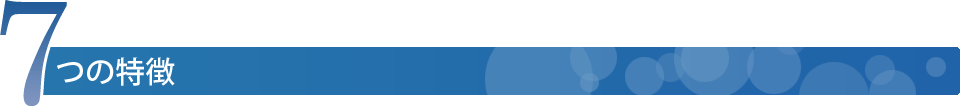 ７つの特徴